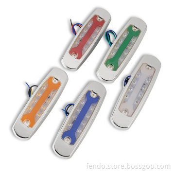 12V/24V Truck Trailer LED Side Marker Indicator Lamps - 14 LEDs Side Lights Car Accessories